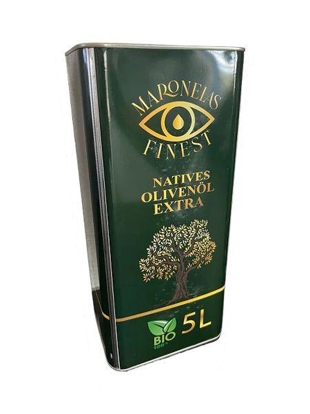 Maroneias Finest Natives Olivenöl Extra im 5l Kanister, Ernte Dez 2024